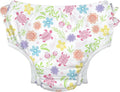 green sprouts Baby Toddler Eco Ruffle Snap Swim Diaper - White Turtle Floral - 4T