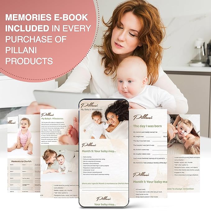 Nursing Pillow – Breastfeeding Pillows with Security Fence for Enhanced Support & Comfort – Removable Cotton Cover, Adjustable Waist Strap, Newborn Essentials Must Haves Baby Registry Search