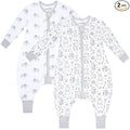 Mama Cheetah Toddler Sleep Sack with Feet, Long Sleeve 0.5 TOG Organic Cotton Baby Sleeping Bag with Legs, Wearable Blanket for Walkers w/ 2-Way Zipper, Toddler Blanket for Girls & Boys 3-4T
