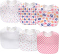 8 Pack Baby Bibs Unisex Adjustable with Snaps Ultra Soft Absorbent Drooling Teething for Boys and Girls