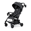 Chicco Presto Self-Folding, Compact Stroller with Canopy, Lightweight Aluminum Frame Umbrella Stroller, for Babies and Toddlers up to 50 lbs. | Graphite/Grey