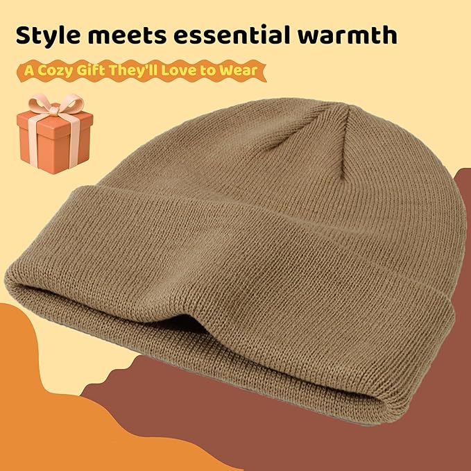 YMYDYFC Baby Beanie 3Pack Toddler Beanie Infant Knit Hat Baby Winter Hats for Boy Girl Winter Clothes Warm Knit Cap 0-6Years