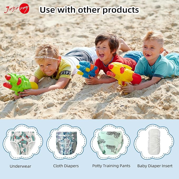 Joyo roy 6Pcs Plastic Underwear Covers for Potty Training 3T Rubber Pants for Toddlers Rubber Training Pants for Toddlers Plastic Training Pants Plastic Diaper Covers Toddler Plastic Underwear Toddler