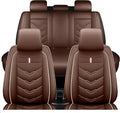 Leather Car Seat Covers Fit for LR Range Rover Sport 2023-2025, 5 Seater Waterproof and Wear-Resistant Seat Cover Interior Accessories(Full Set,Coffee)