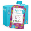 Babylife Organics Stage 2 - Plum, Pear, Strawberry & Banana, 3.5 Ounce Pouch (6 Pack) - Heavy Metal Safe, Organic Baby Food