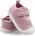 Baby Walking Shoes Toddler Girl Boy Soft Sole Breathable Cotton Canvas Shoes Infant Lightweight Non-Slip Safer Slip-on First Walkers Shoes Casual Tennis Wide Sneakers Rubber Soles Running Outdoor