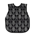 BapronBaby Pineapple Monochrome Bapron - No Neck Tie Safer Bib for Baby & Toddler - Soft Waterproof Stain Resistant - Machine Washable - Sz Baby/Toddler 6m-3T