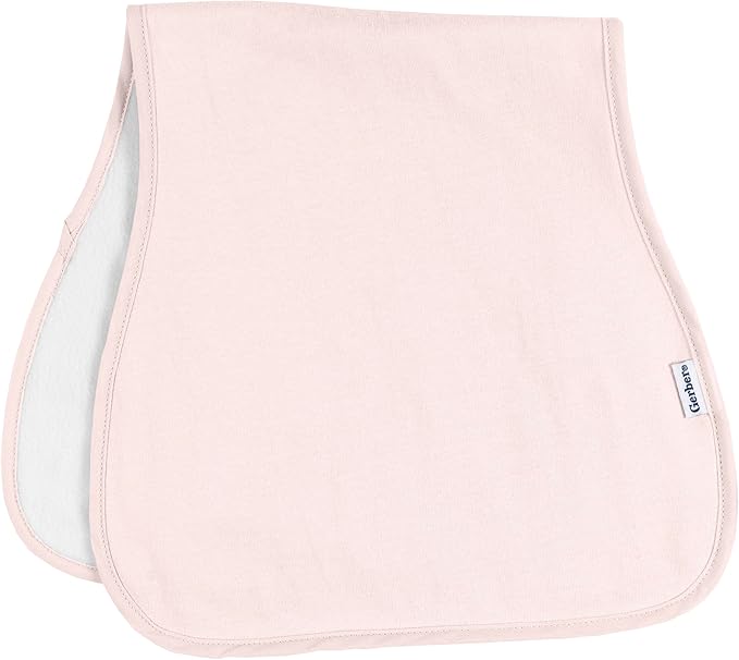 Gerber Baby Unisex Burp Cloths 5-Pack, Pink Blue, Size 10.5" x 21"