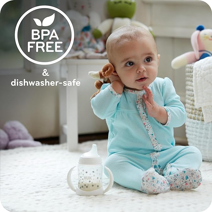 NUK Active Sippy Cup, 10 oz, 2 Pack, 12+ Months, Timeless Collection, Amazon Exclusive
