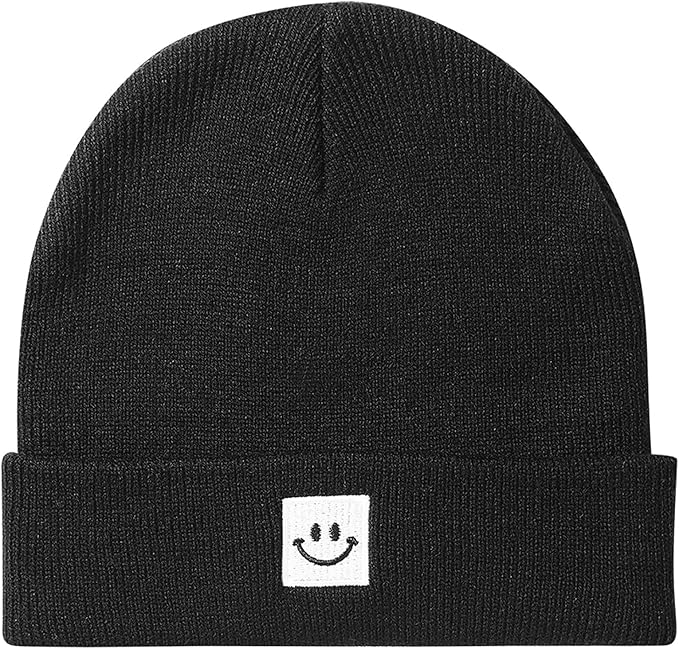 Baby Beanie Knit Ski Hat with Cute Face for Girls Boys 0-7 Years