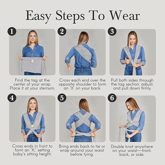 Solly Baby Wrap, Buttery-Soft Baby Carrier Newborn to Toddler 8-25 Lbs., Lightweight & Hands-Free Infant Wrap, Breathable Summer Carrier, Baby Wearing & Postpartum Essential, New Mom Gift, Coastal