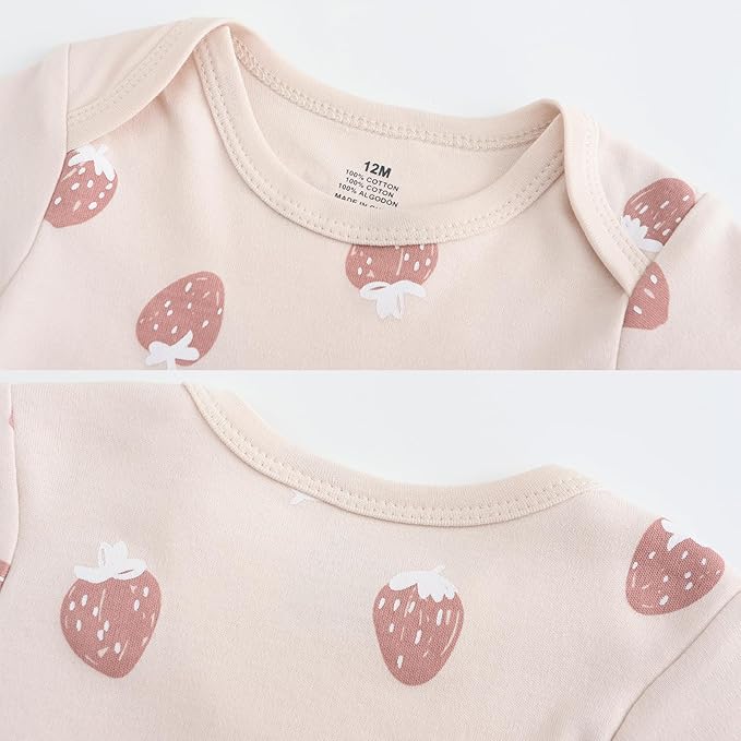 Baby Bodysuit and Pant Set 10-pcs Cotton Soft Newborn Boy Girl Clothes Outfits