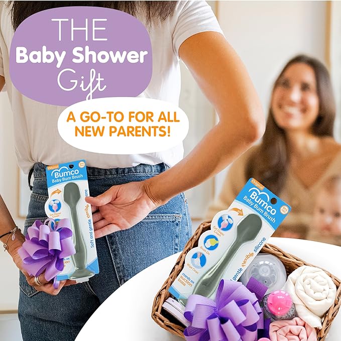 Bumco Diaper Cream Spatula - BPA-Free Diaper Bag Essentials, Soft Butt Spatula Baby, Mom-Invented Butt Paste Spatula, Bumco Diaper Cream Spatula, Flexible Diaper Cream Applicator, Bumco Baby Bum Brush