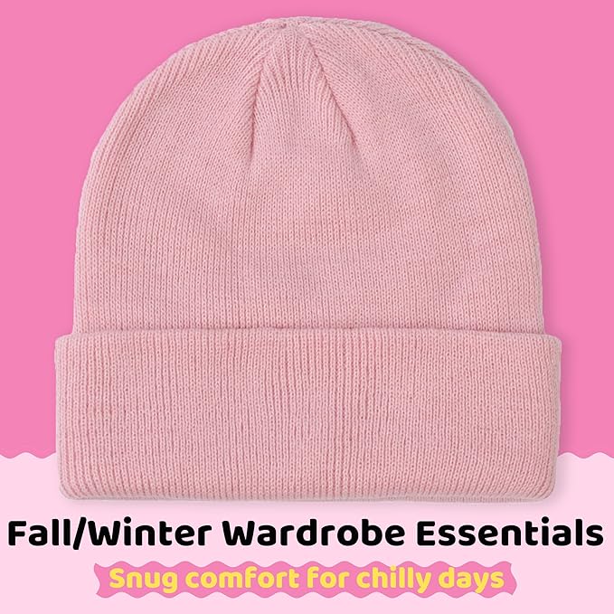 YMYDYFC Baby Beanie 3Pack Toddler Beanie Infant Knit Hat Baby Winter Hats for Boy Girl Winter Clothes Warm Knit Cap 0-6Years