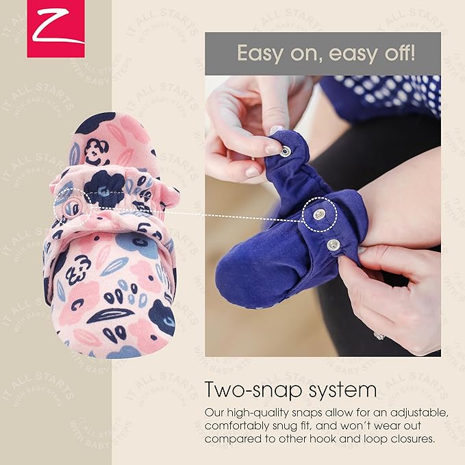 Zutano Organic Baby Booties Newborn Infant, Lost Baby Socks Solution, Unisex, Girl, Boy, 0-3, 3-6, 6-12, 12-18, 18-24 Months