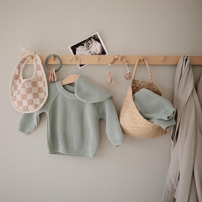 FRIGG Lucky Symmetrical SilkySoft Silicone Baby Pacifier | Made in Denmark | BPA-Free (Sage/Silver Gray, 6-18 Months)