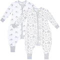 Mama Cheetah Toddler Sleep Sack with Feet, Long Sleeve 1.0 TOG Organic Cotton Baby Sleeping Bag with Legs, Wearable Blanket for Walkers w/ 2-Way Zipper, Toddler Blanket for Girls & Boys 4-5T