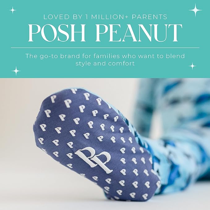 Posh Peanut Convertible Baby Sleepers - Girls Footless Baby Pajamas with 2 Way Zipper for Easy Diaper Changes