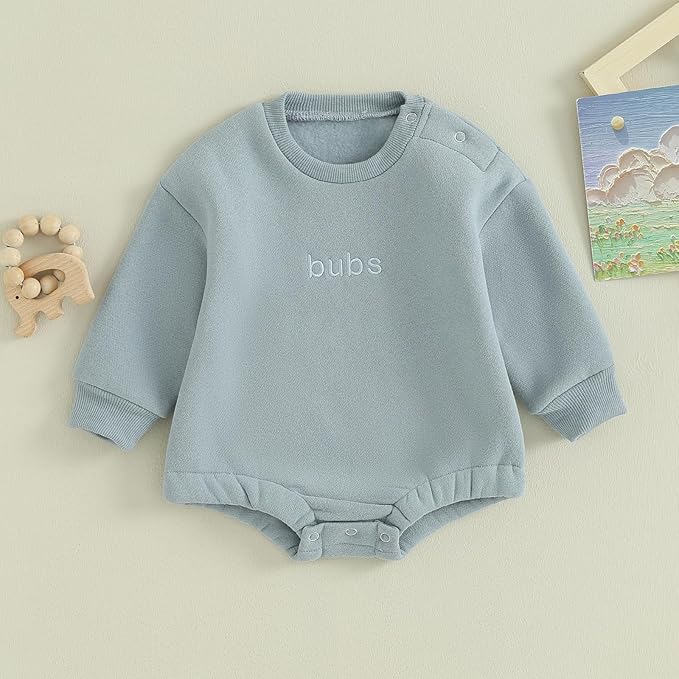 VISGOGO Newborn Infant Baby Boy Girls Oversized Romper Little Dude Sweater Onesie Coming Home Outfit Neutral Clothes