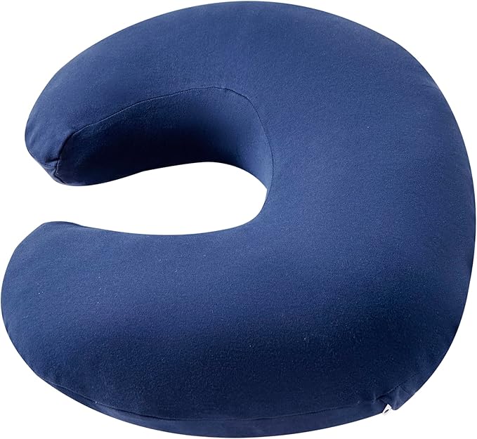 Nursing Pillow, Breastfeeding Bottle Feeding Pillow Original Support for Baby Boys and Girls, with Removable Soft Cotton Nursing Pillow Cover (Estate Blue, Standard (23.62*18.11*5.91 Inches))