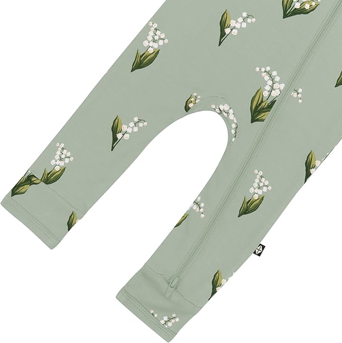KYTE BABY Unisex Rayon Made From Bamboo Zippered Rompers 0-24 Months