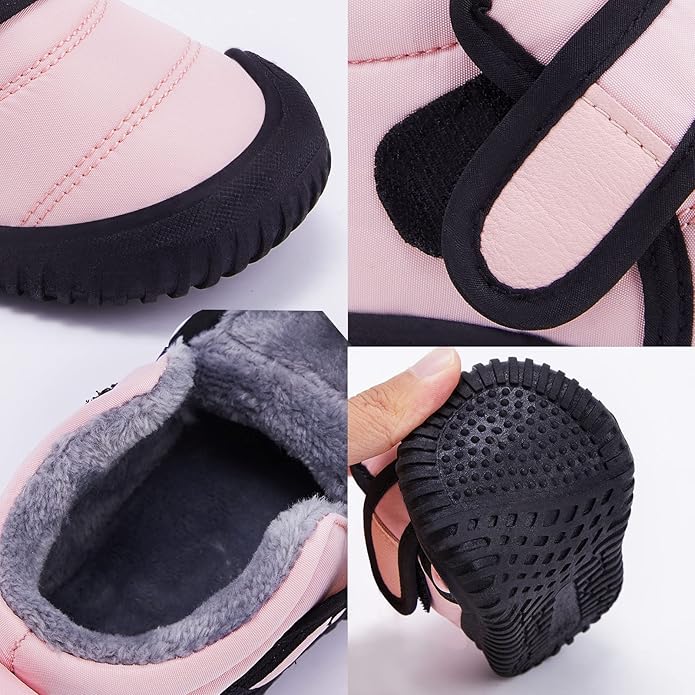 BMCiTYBM Toddler Baby Snow Boots Winter Shoes Boys Girls Cold Weather Baby Faux Fur Shoes