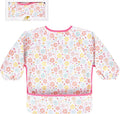 Long Sleeve Baby Bib For Eating Feeding Mess Proof Waterproof Food Smock Bibs With Pocket For Newborn Boy Girl