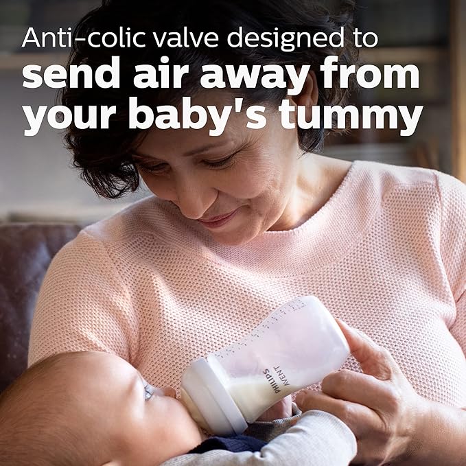 Philips AVENT Natural Baby Bottle with Natural Response Nipple, Newborn Baby Gift Set, SCD838/02