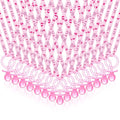 Chengu 100 Pcs Baby Shower Pacifiers Necklace, Acrylic Pacifiers Necklace Party Favors for Girls Boys Baby Shower Party Decorations Table Scatter(Pink)