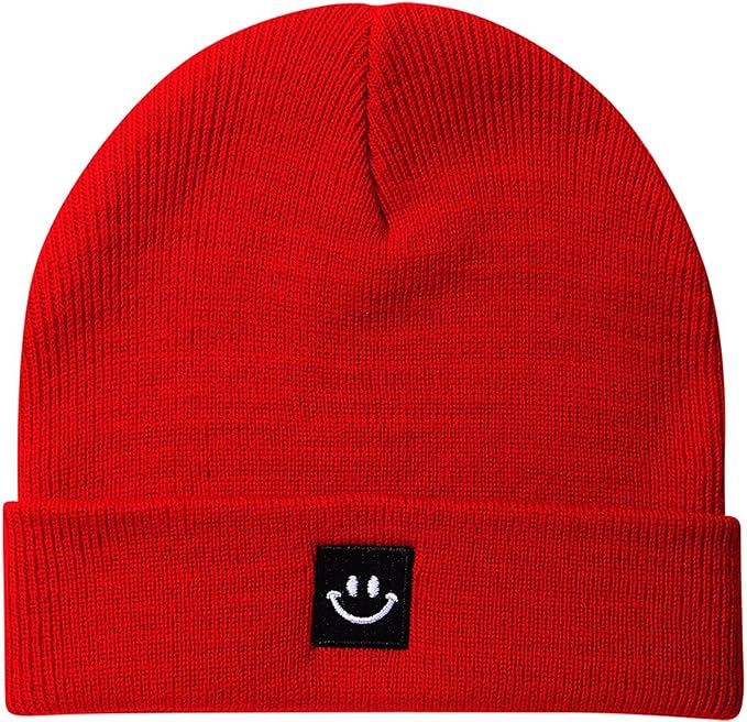 Baby Beanie Knit Ski Hat with Cute Face for Girls Boys 0-7 Years