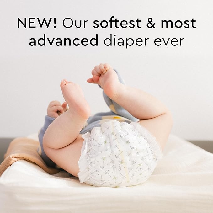 LILLYDOO Baby Diapers - Size 6 (29+ lbs), Monthly Supply (114 Count), Leak Protection, Skin-Friendly, Ultrasoft, Perfume- & Chlorine-Free, Hypoallergenic, Dermatologist Tested, Oeko-TEX®