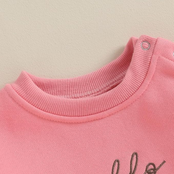 VISGOGO Newborn Infant Baby Boy Girls Oversized Romper Little Dude Sweater Onesie Coming Home Outfit Neutral Clothes