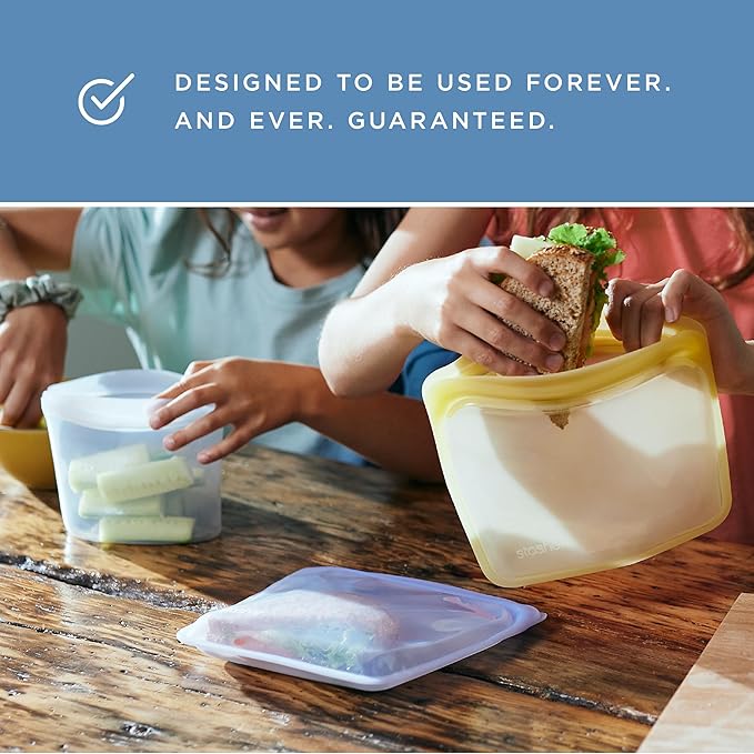 Stasher Premium Silicone Reusable Food Storage Bowl, Green, Microwave, Sous Vide, Dishwasher, Oven and Freezer Safe, BPA Free, Leak-free, Eco-friendly, 4-Cup Bowl