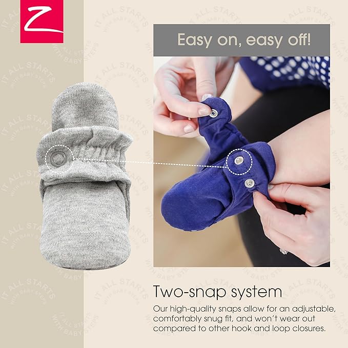 Zutano Organic Baby Booties Newborn Infant, Lost Baby Socks Solution, Unisex, Girl, Boy, 0-3, 3-6, 6-12, 12-18, 18-24 Months