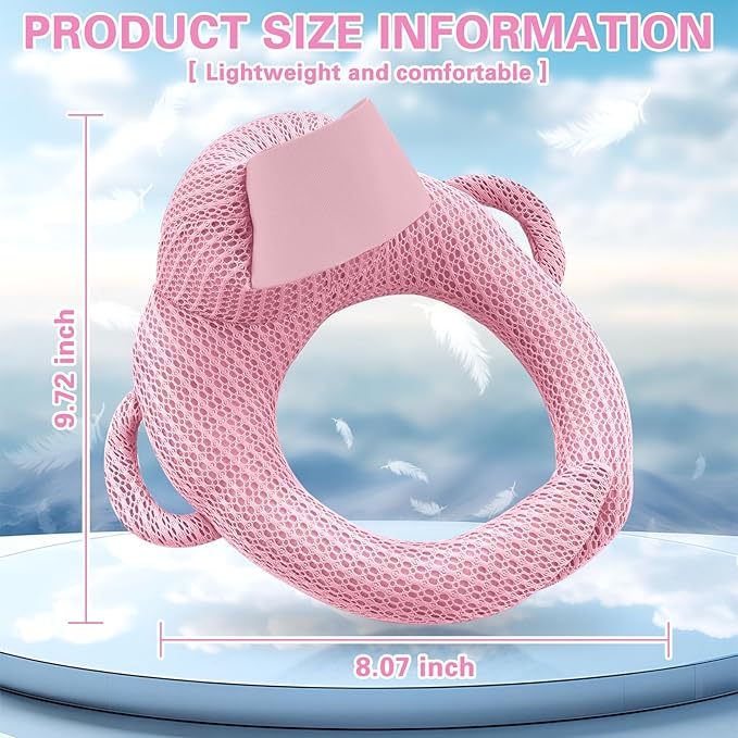 kornsurte Bottle Holder Pillow, Aadjustable Bottle Feeding Pillow for Mom Easier Nursing, Head Support Pad for Bottle Feeding Comfort Care, Arm & Wrist Relief (Pink)