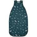 Woolino 4 Season Toddler Sleeping Bag, Merino Wool and Organic Cotton Baby Sleep Bag Sack, 2-4 Years, Space (Glow In The Dark)