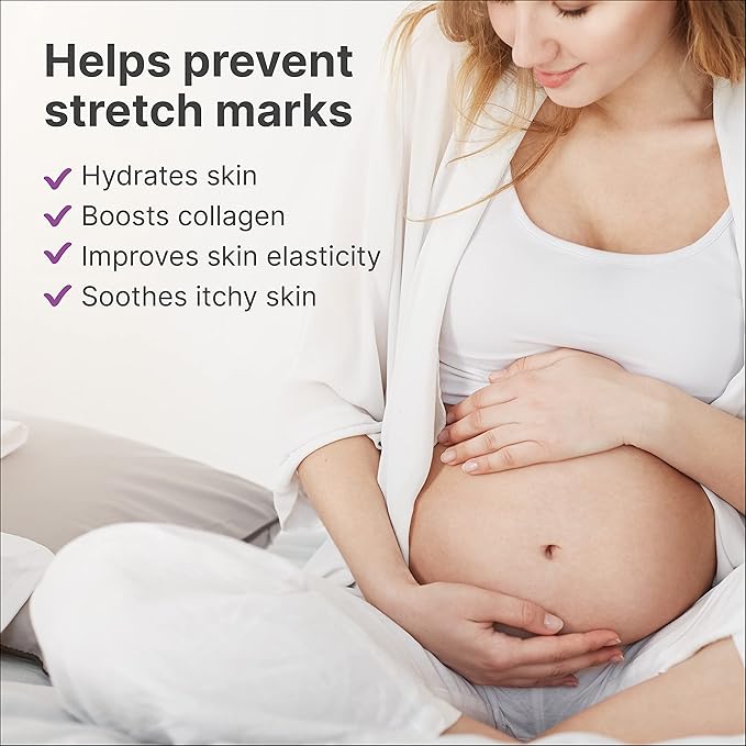 TriLASTIN Maternity Stretch Mark Cream - 4 oz, 3-Pack - Hypoallergenic & Paraben Free Silicone Scar Cream With Shea Butter - Pregnancy Skin Care & Stretch Mark Prevention