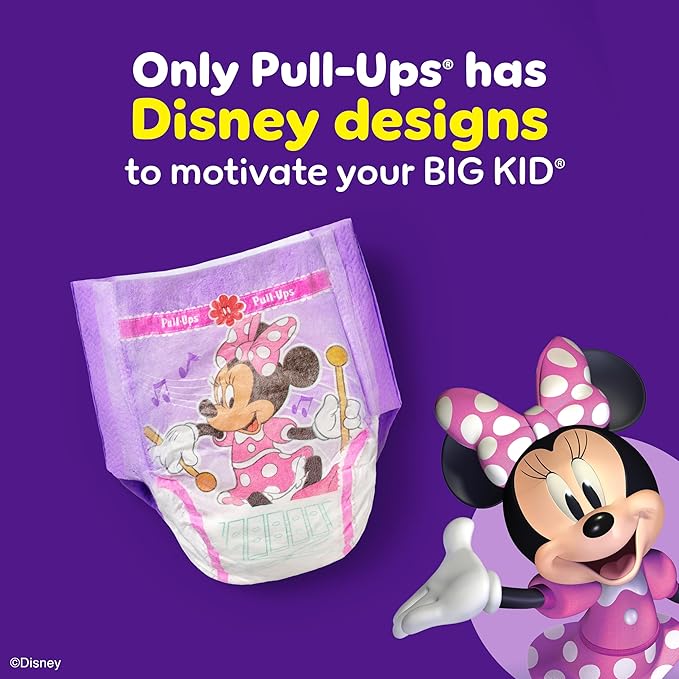 Pull-Ups Girls' Potty Training Pants, Size 4T-5T Training Underwear (38-50 lbs), 56 Count