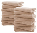 16 Pack Burp Cloths for Baby - 20" by 10" Ultra Absorbent Burping Cloth, Newborn Towel - Milk Spit Up Rags - Burpy Cloths for Unisex, Boy, Girl - Burp Cloths Set (Brown)