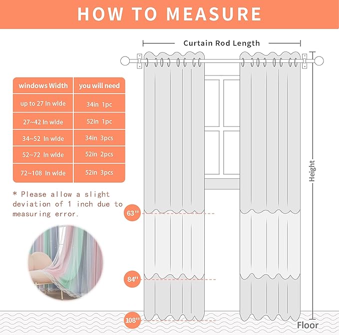 XiDi Pink Grey Curtains for Girls Bedroom, Unicorn Wall Decals Green Curtain, Kids Curtains Room Darking, 63 inchs Long Blackout Curtain 52 inches Wide 1 Panel