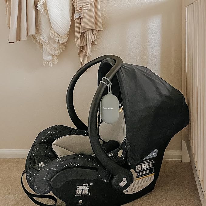 Pacifier Holder Case - Soft Silicone Pacifier, Clip, and Accessory Pouch with Zipper (Taupe)
