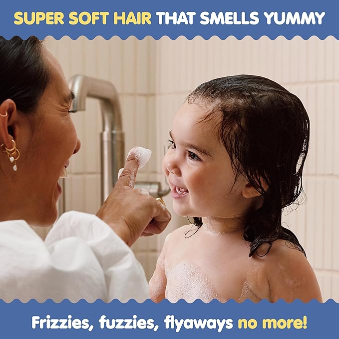 TUBBY TODD Hair Conditioner for Kids & Babies - Nourishing Frizz Control & Detangler - Lightweight, Sweet-Scented Formula - Great for All Ages - 2 Pack - Fragrance Free