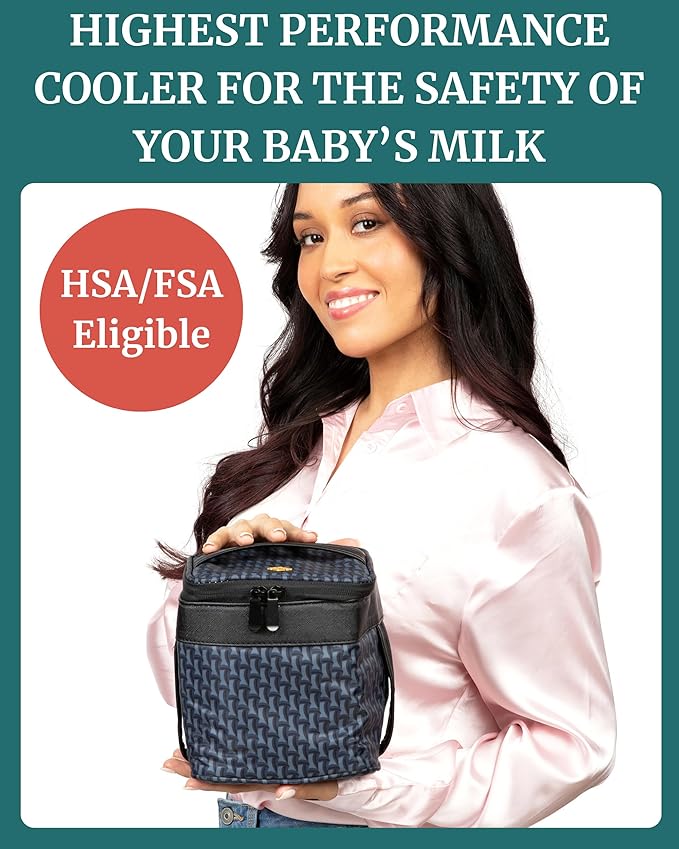 IDAHO JONES Baby Bottle Cooler Bag - Formula or Breast Milk Storage for Daycare, Travel & Airplane - Insulated Thermos Chiller - Carrier for Breastmilk or Lunch Box