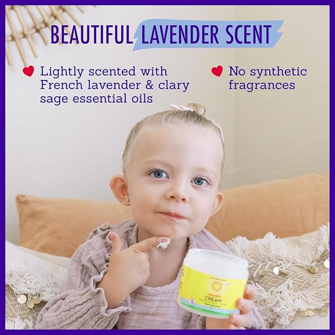 California Baby Calendula Cream | 100% Plant-Based Moisturizer | Lavender Baby Lotion | Face Moisturizer For Dry Skin | Hypoallergenic | 2.9 oz / 82g