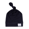 Copper Pearl Baby Beanie Hat Top Knot Stretchy Sof Midnight