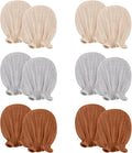 Pro Goleem Muslin Baby Mittens for Newborn, 100% Cotton No Scratch Soft Breathable Gloves for Boys and Girls 0-6 months