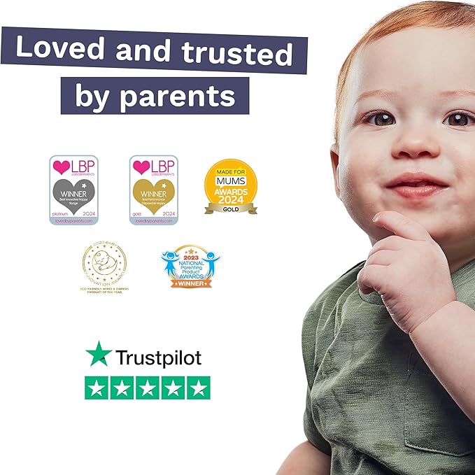Pura Size 3 Eco-Friendly Diapers (9-20 lbs) Totally Chlorine Free (TCF) Hypoallergenic, Soft Organic Cotton, Sustainable, up to 12 Hours Leak Protection, Allergy UK, 1 Pack of 26 Diapers