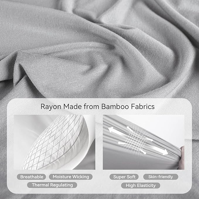Rayon Made From Bamboo Sleep Sack 3t-4t 0.5 Tog Ultra Soft Summer Toddler Sleep Sack 36-48 Months with Feet 2-Way Zipper Lightweight Sleeping Bag Baby Wearable Blanket (2 Pack)-Green & Gray