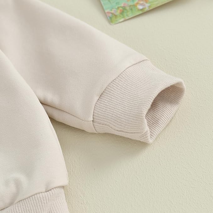 Toddler Baby Boy Fall Winter Outfit Long Sleeve Letter Print Sweatshirts and Jogger Pants Infant Boy Clothes