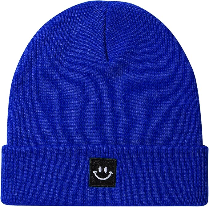 Baby Beanie Knit Ski Hat with Cute Face for Girls Boys 0-7 Years